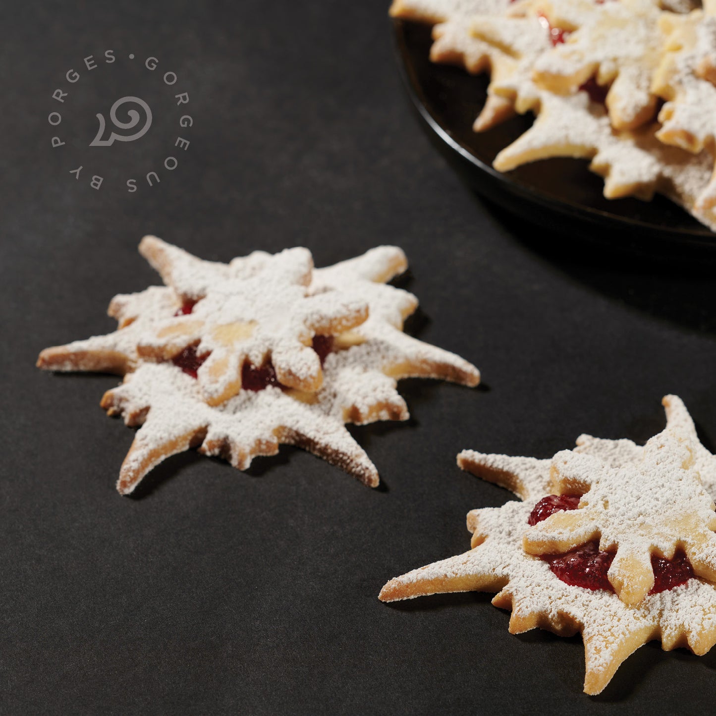 SNOWFLAKE JAM COOKIES