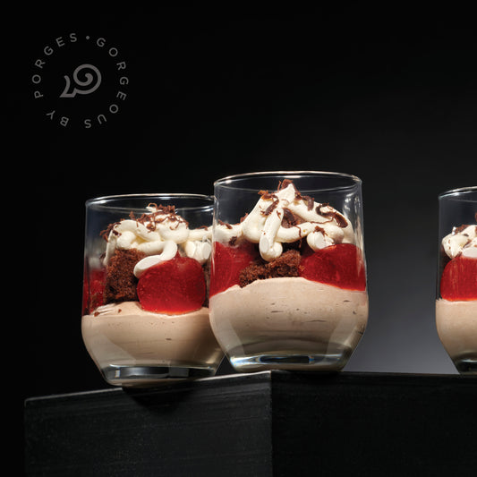 CHOCOLATE CHERRY CAKE GLASS