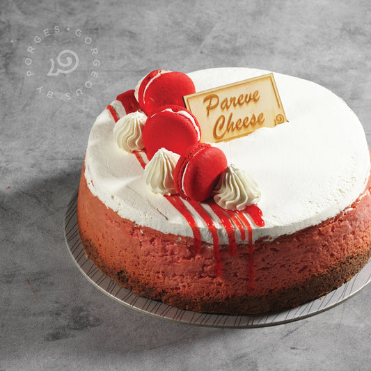 PAREVE CHEESE CAKE ROUND - STRAWBERRY